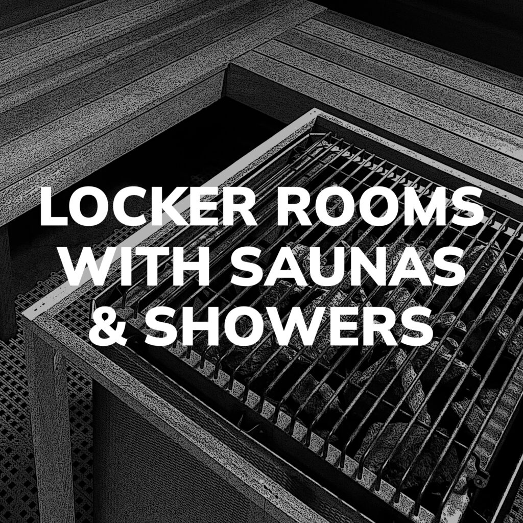 Locker Rooms with Sauna & Showers
